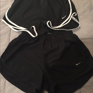2 pairs of women’s Nike shorts size medium
